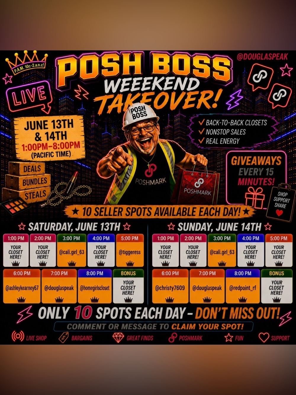 Poshmark Posh Boss Weekend Takeover ROUND 2